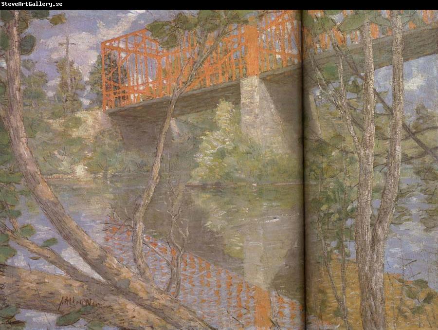 julian alden weir Le pont rouge